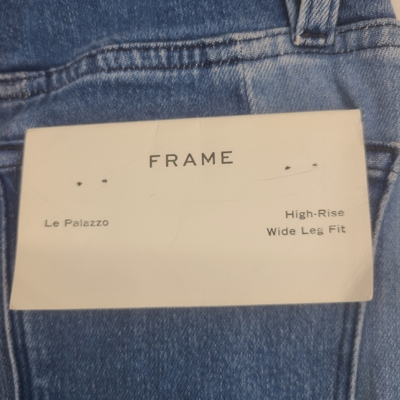 Frame La Palazzo Panel High waisted Wide Leg 24 - Picture 9 of 14